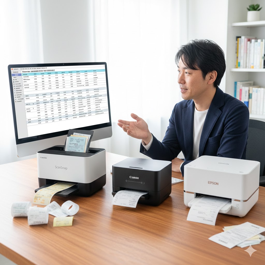 確定申告におすすめの領収書スキャナー人気機種