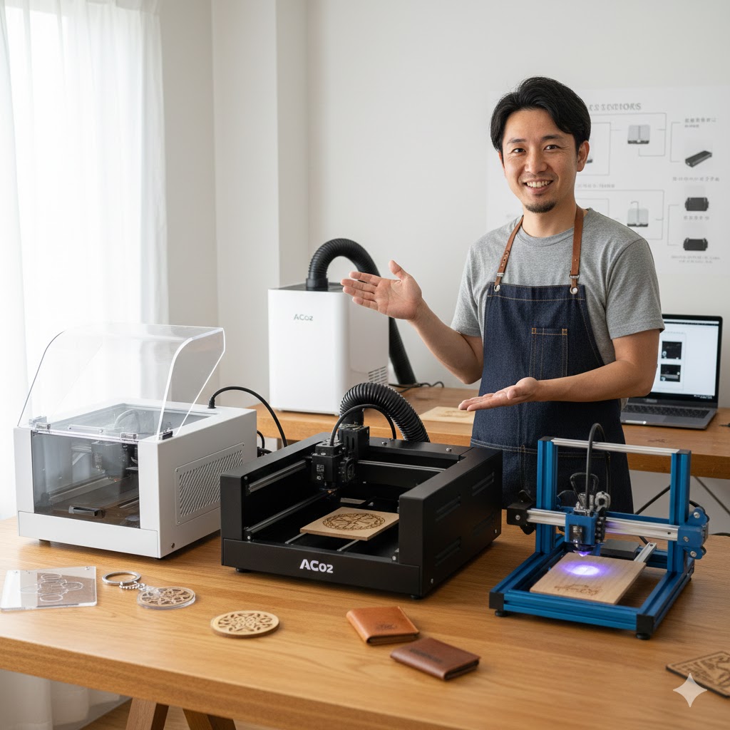 初心者のレーザー加工機の副業で稼げるおすすめ機種